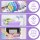 QQKO Kids Bento Lunch Box Purple 4 Compartments