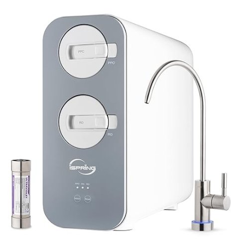 iSpringRO800G+UVF8 Tankless Reverse Osmosis System 800GPD UV Light