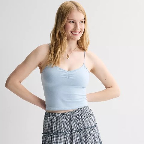 Cropped Cinch Front Cami