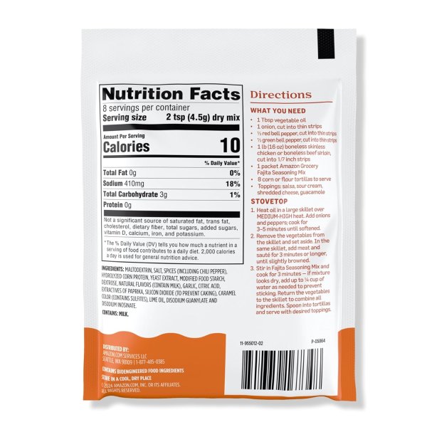 Amazon Grocery Fajita 调味料 1.27盎司