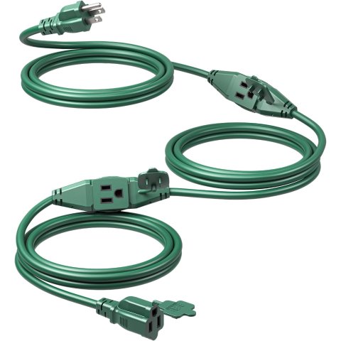 DEWENWILS 25Ft Outdoor Extension Cord 3 Outlets