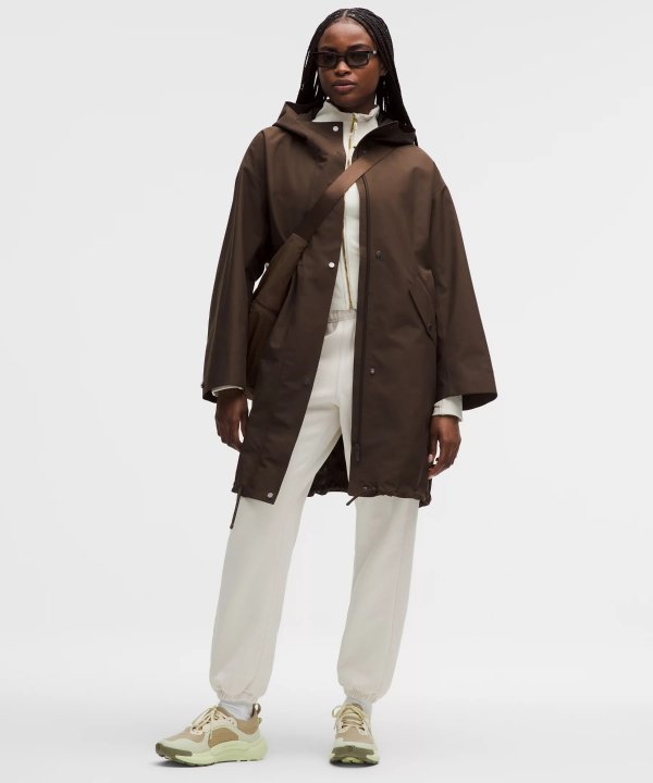 Women's Oversized Cocoon Rain Coat