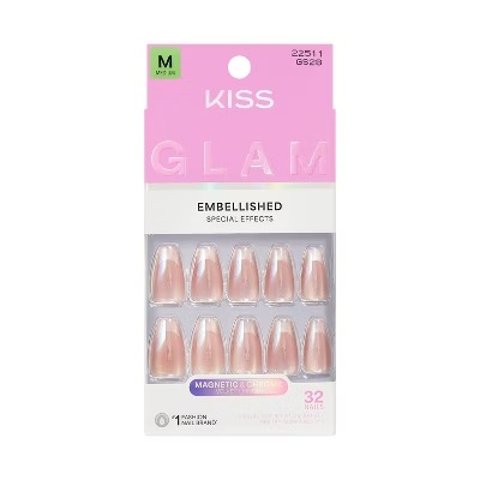 Kiss极光裸色穿戴甲贴 35片