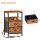 Furologee Nightstand Set 2 Drawers with Charging Station