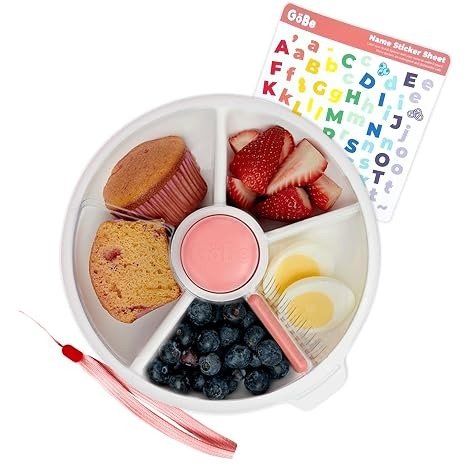 GoBe Kids Snack Spinner 大号4格 珊瑚粉