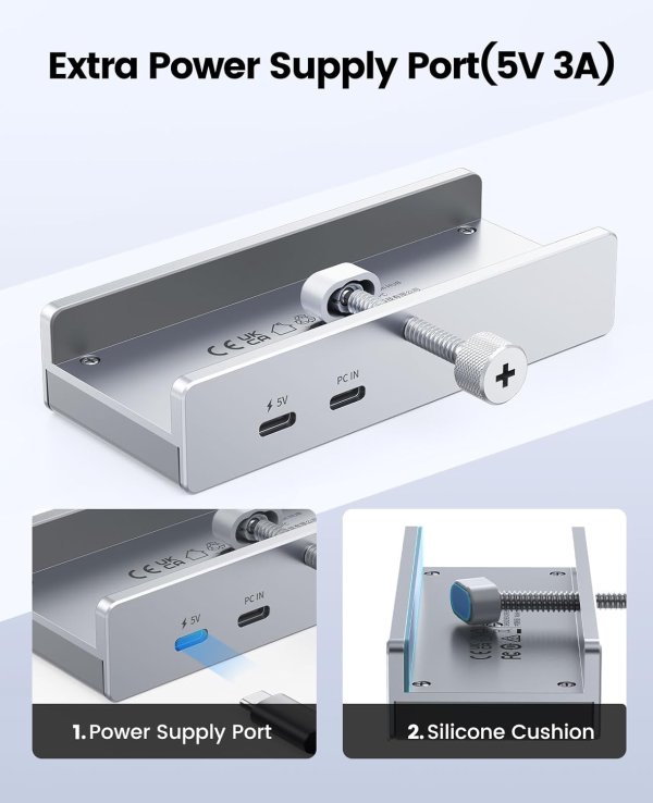 ORICO 3.0 USB集线器 银色