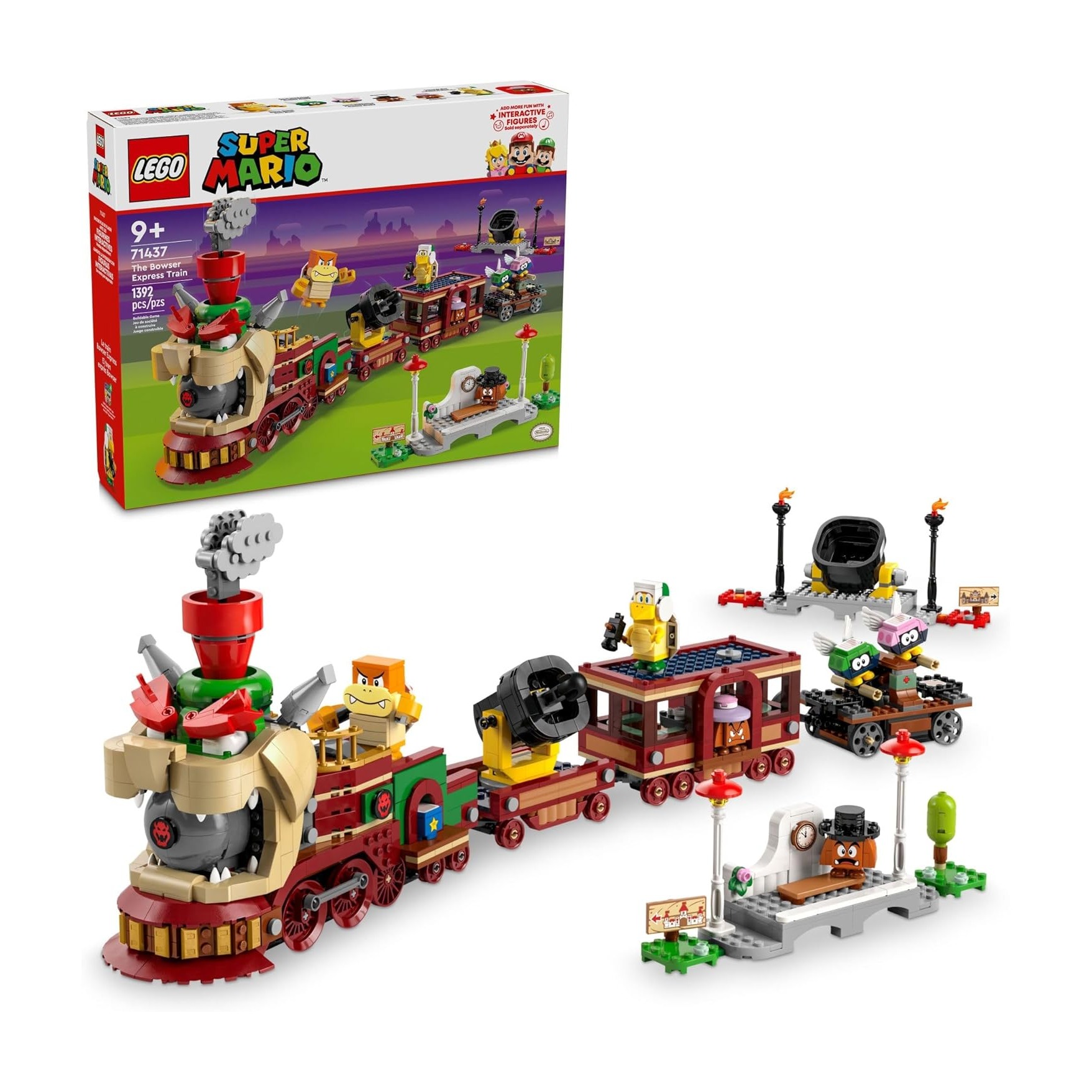 LEGO 71437 超级马力欧库巴快车积木 9岁+