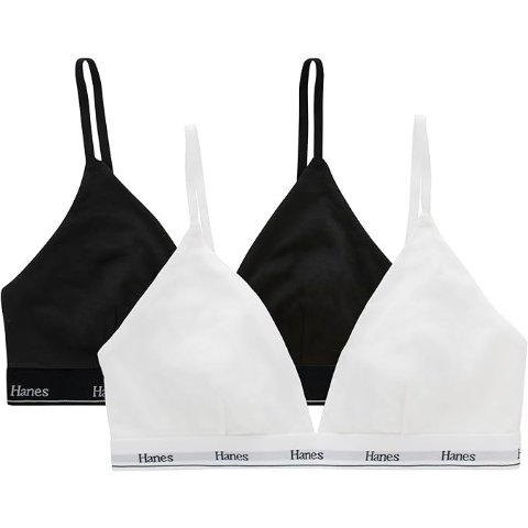 Triangle Bralette 2-Pack Cotton Wireless