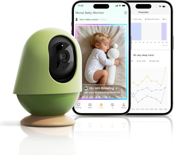 Monai 3K UHD 婴儿监视器 6倍变焦