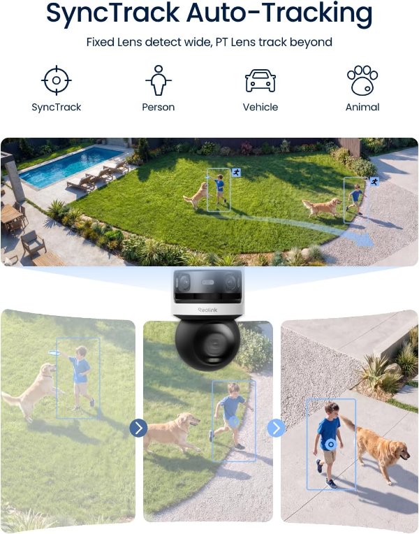 OMVI 3i Triple-Lens 10MP WiFi6 Security Camera