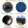 LUE BONA Velvet Rectangle Foot Stool Navy