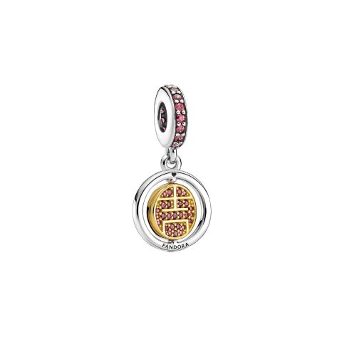 Moments Silver 14K Plated CZ Charm