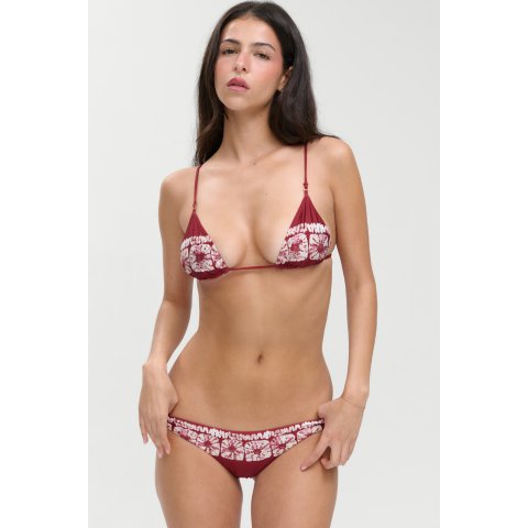 Frankies Bikinis Elena Micro Triangle Bikini Top Tie Dye