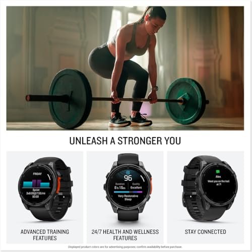 fēnix 8 智能手表 47mm 灰黑色