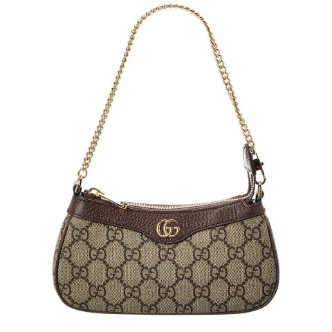 GucciOphidia Mini GG Supreme Canvas Leather Shoulder Bag