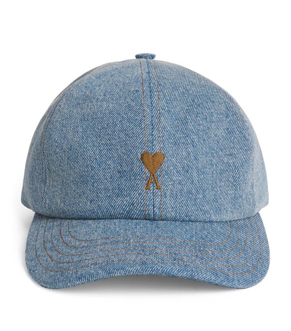 Denim Logo Embroidered Baseball Cap