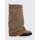 Robin Crinkled Suede Boots Beige