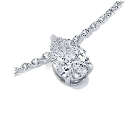 14K Lab-Grown Diamond Heart Pendant 1.50 ct