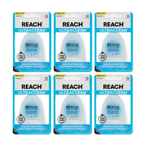 REACH Ultraclean Dental Floss Mint 6 Pack