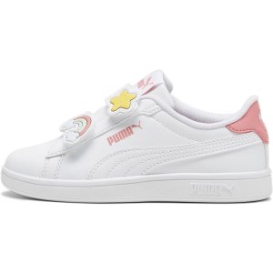 Puma Smash 幼童可爱魔术贴小白鞋