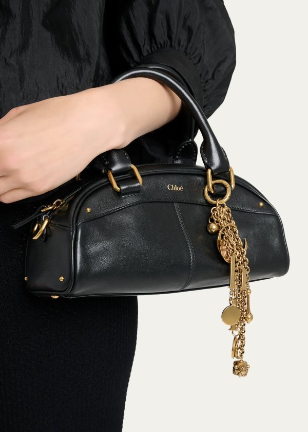 Small Leather Top-Handle Bag