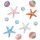 Starfish Seashell Shoe Charms 12PCS
