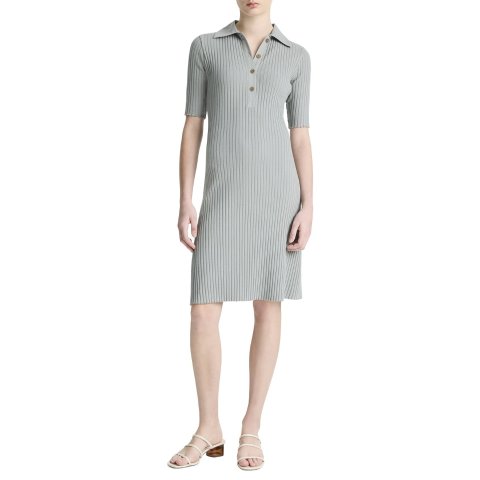 VincePolo Elbow Sleeve Mini Dress