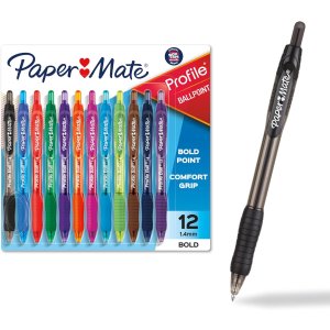 Paper Mate Profile 圆珠笔 1.4mm 12支