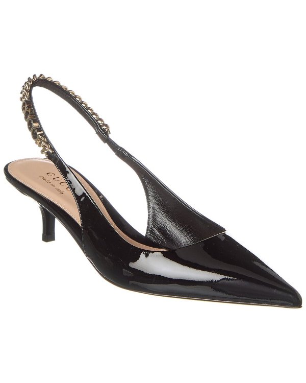 Signoria Patent Slingback Pump