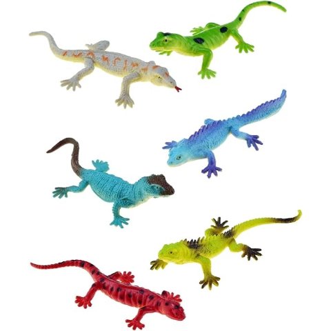 Lizard Shoe Charms 3D Cartoon 6 Pack