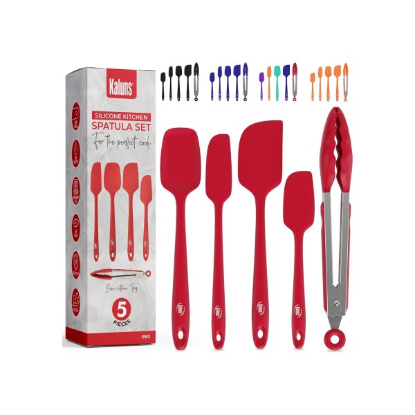 Kaluns Silicone Spatula Set 4-Pack 600°F Heat Resistant