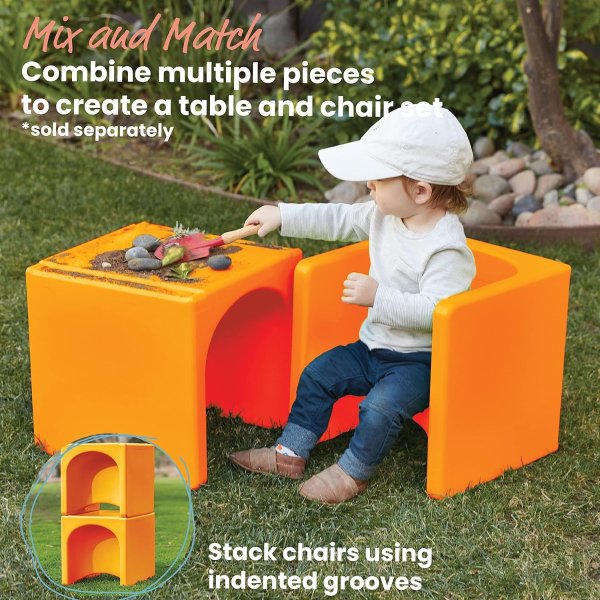 Tri-Me 3-in-1 Cube Chair Orange