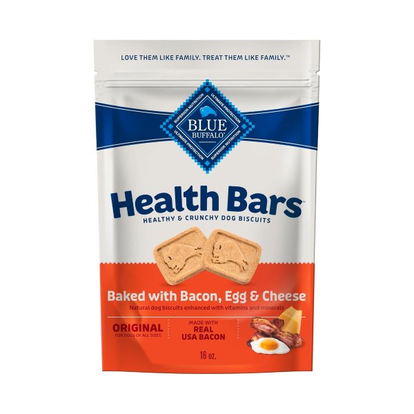 Health Bars Bacon Egg Cheese Dog Biscuits 16oz