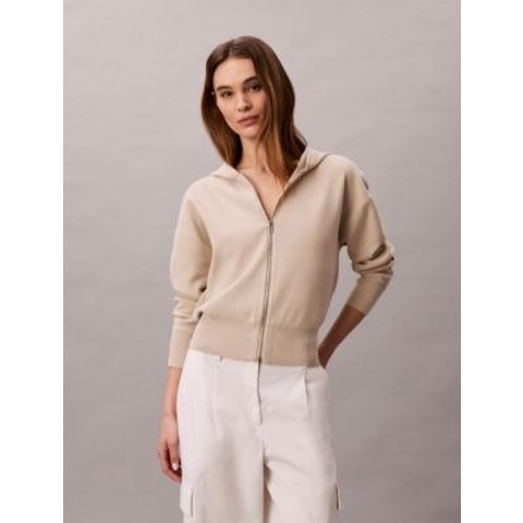 Relaxed Knit Hoodie