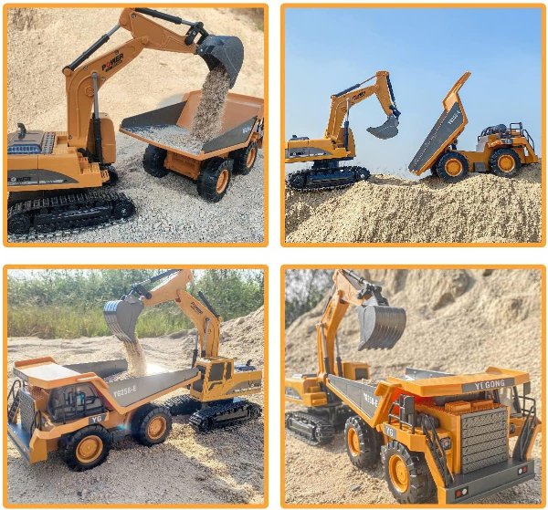 ID Gerilla RC Excavator Metal Shovel 680° Rotation