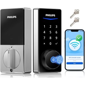 Philips WiFi智能门锁 指纹镍色