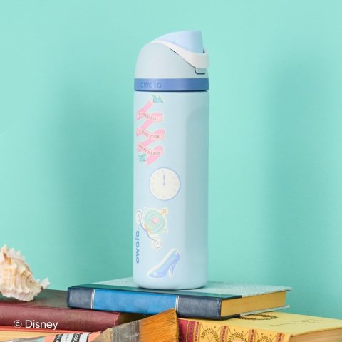 Owala Disney Cinderella 不锈钢吸管水瓶 24oz