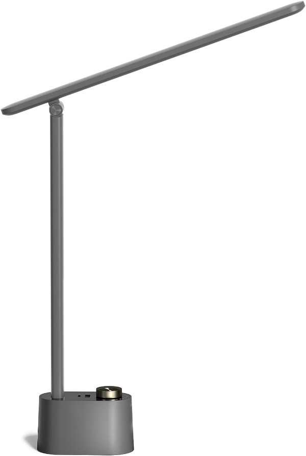 HWT-H01 Gray LED Desk Lamp USB A+C