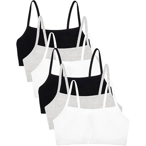 Fruit of the Loom Cotton Spaghetti Strap Sports Bra