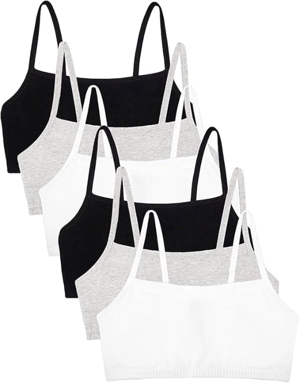 Fruit of the Loom Cotton Spaghetti Strap Sports Bra