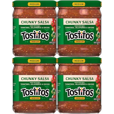 Tostitos Medium Chunky Salsa 15.5 oz 4 Pack