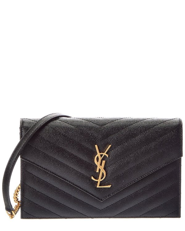 Cassandra Leather Wallet On Chain