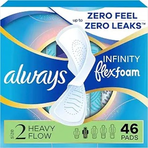 Infinity Feminine Pads Size 2 46 Count