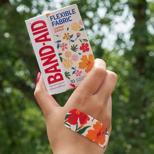 Band-Aid 灵巧布创可贴 花卉款 30片