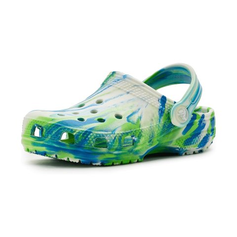 Crocs 儿童水彩大理石洞洞鞋 幼童5码