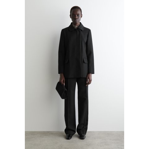 Tailored Wool Jacket Black