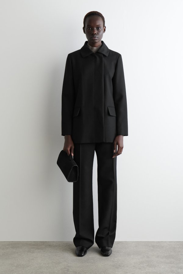 Tailored Wool Jacket Black