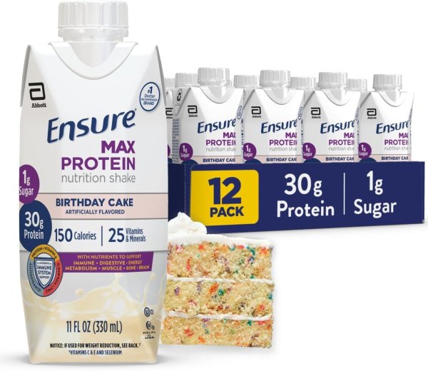 Ensure Max 生日蛋糕味蛋白饮 12瓶