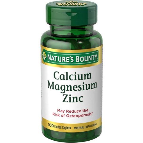 Calcium Magnesium Zinc Caplets 100 Count