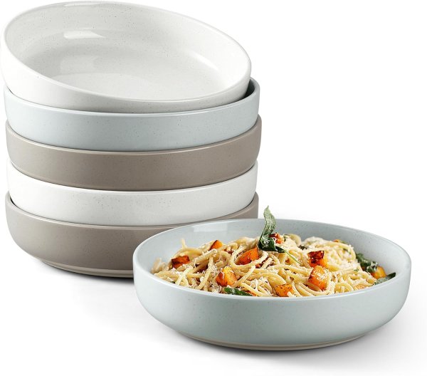 HaWare Ceramic Pasta Bowls 33oz Set of 6